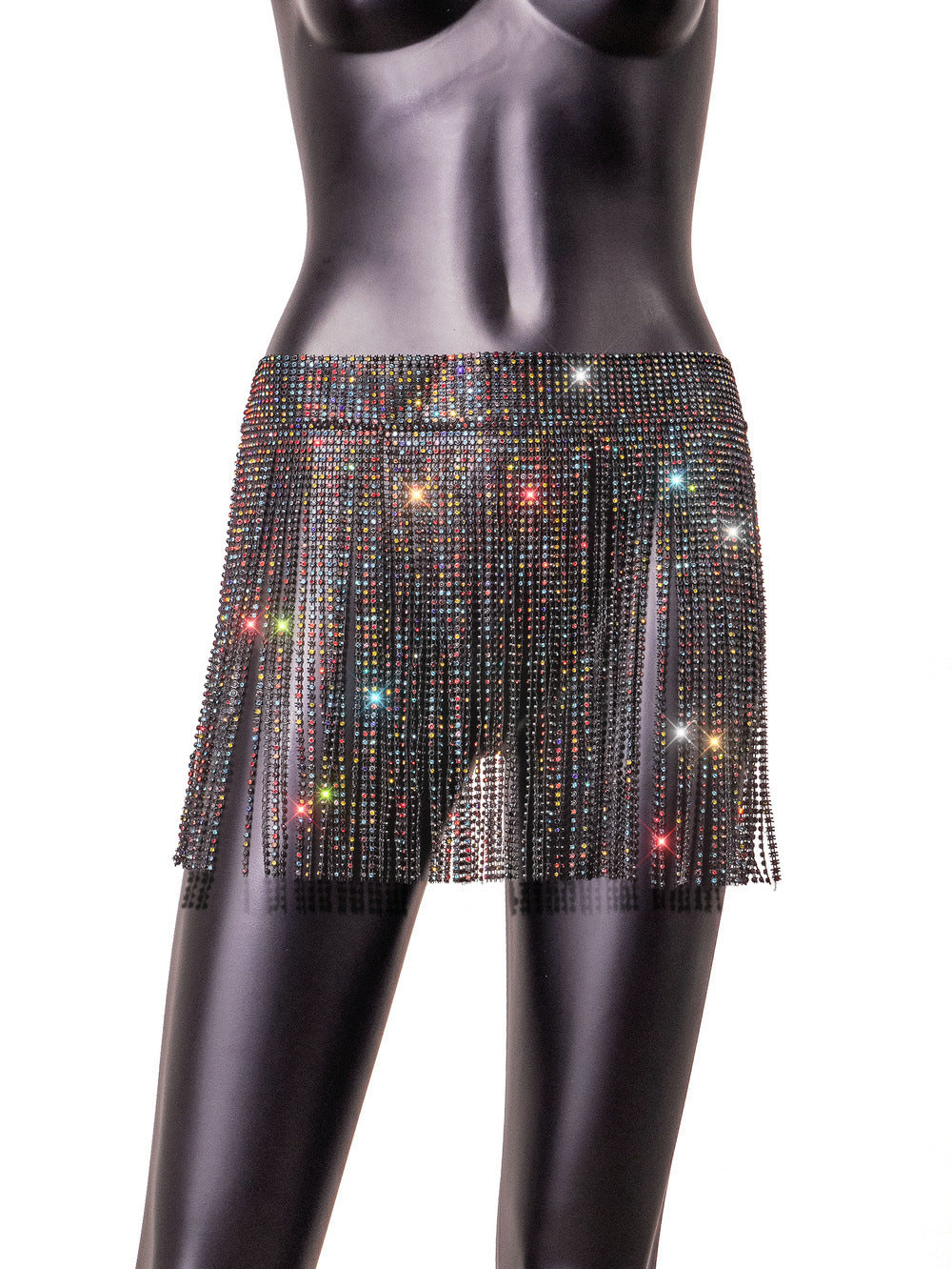 SS Rhinestone Skirt Graphite Gray