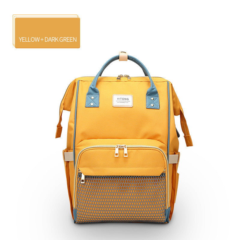 SS Maternity Nappy Bag Macaron yellow