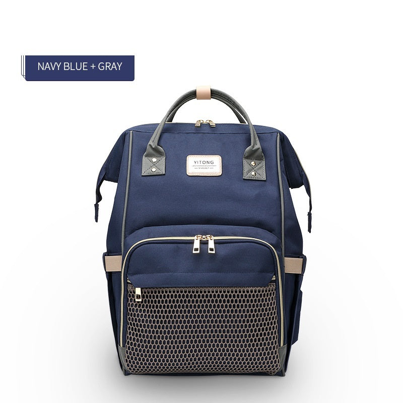 SS Maternity Nappy Bag Navy blue grey