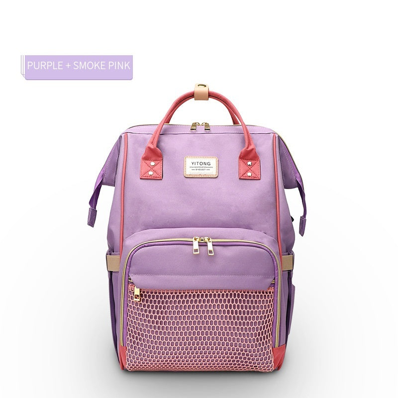 SS Maternity Nappy Bag Lavender smoke powder