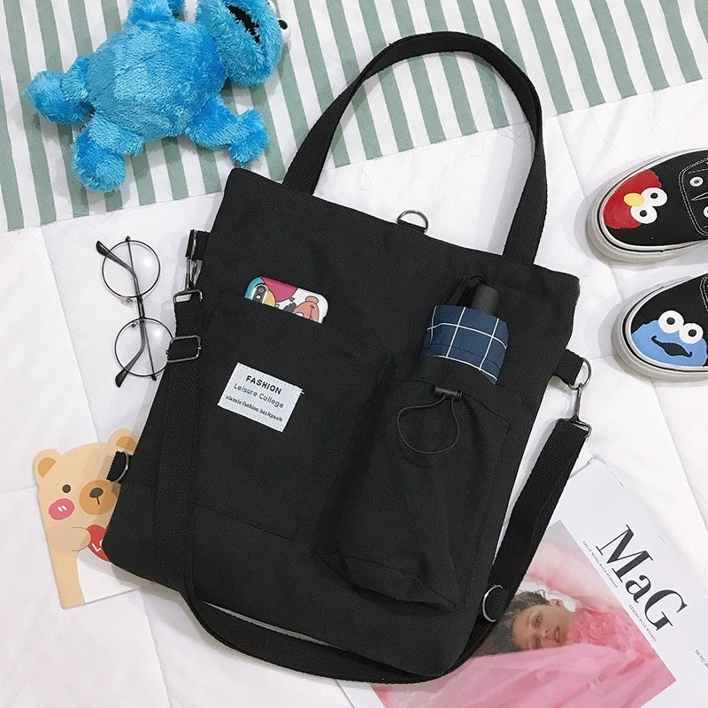 SS Canvas Shoulder bag Black