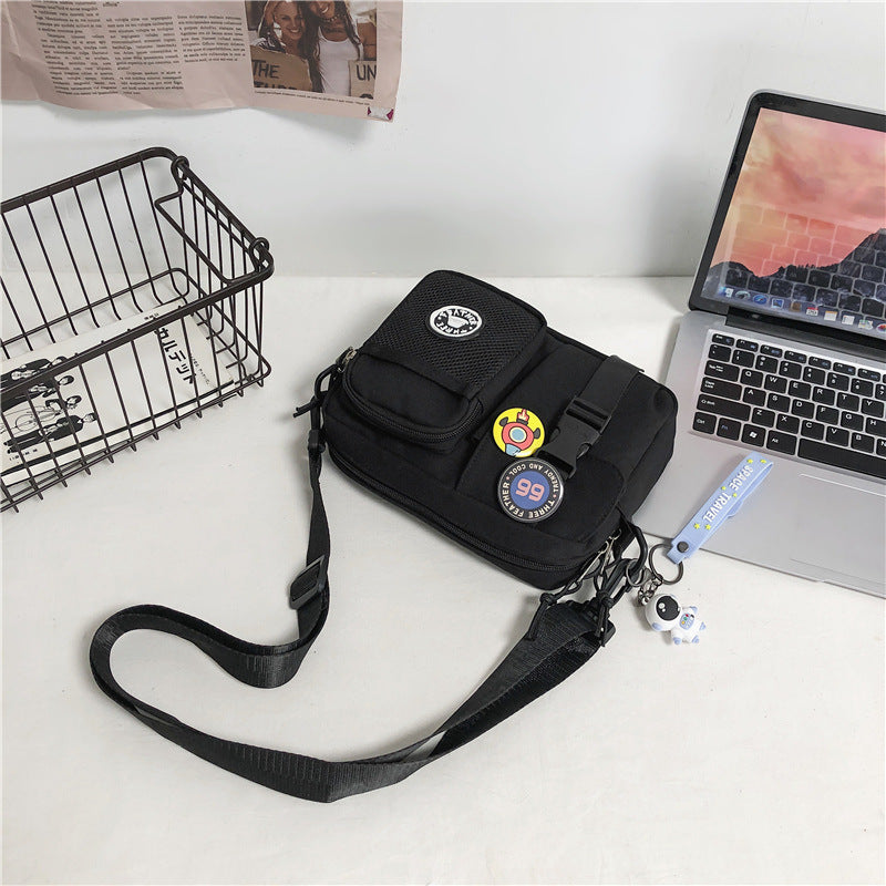 SS Casual Messenger Bag Unisex Black