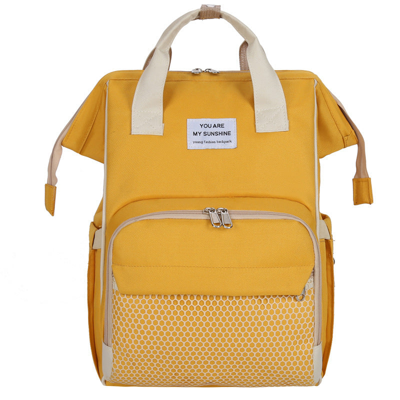 SS Maternity Nappy Bag Yellow beige