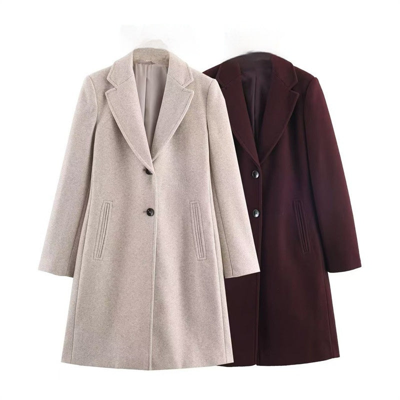 SS Fall Soft Padded Shoulder Overcoat