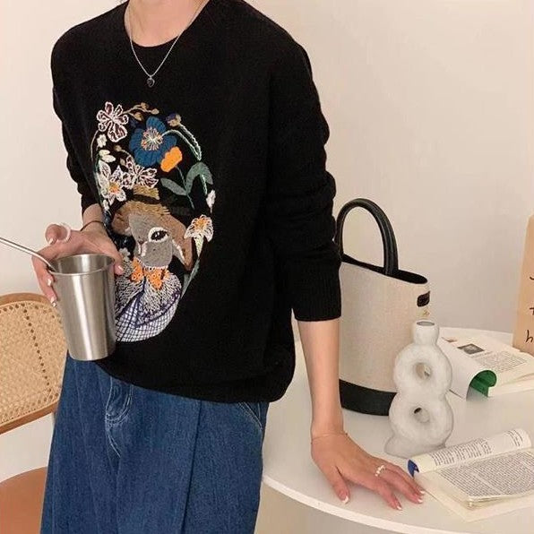 Autumn And Winter Thick Color Blocking Sweater