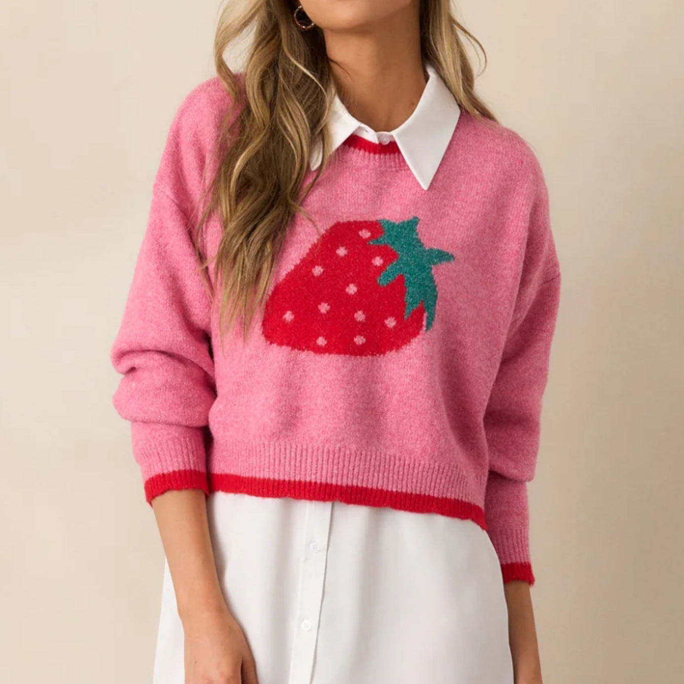 SS Strawberry Sweater