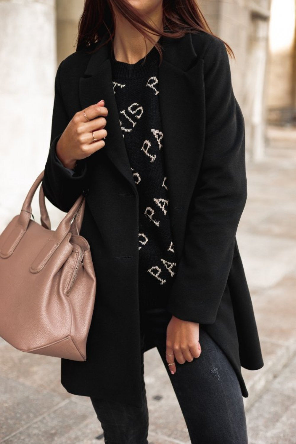Women’s Woolen coat Black