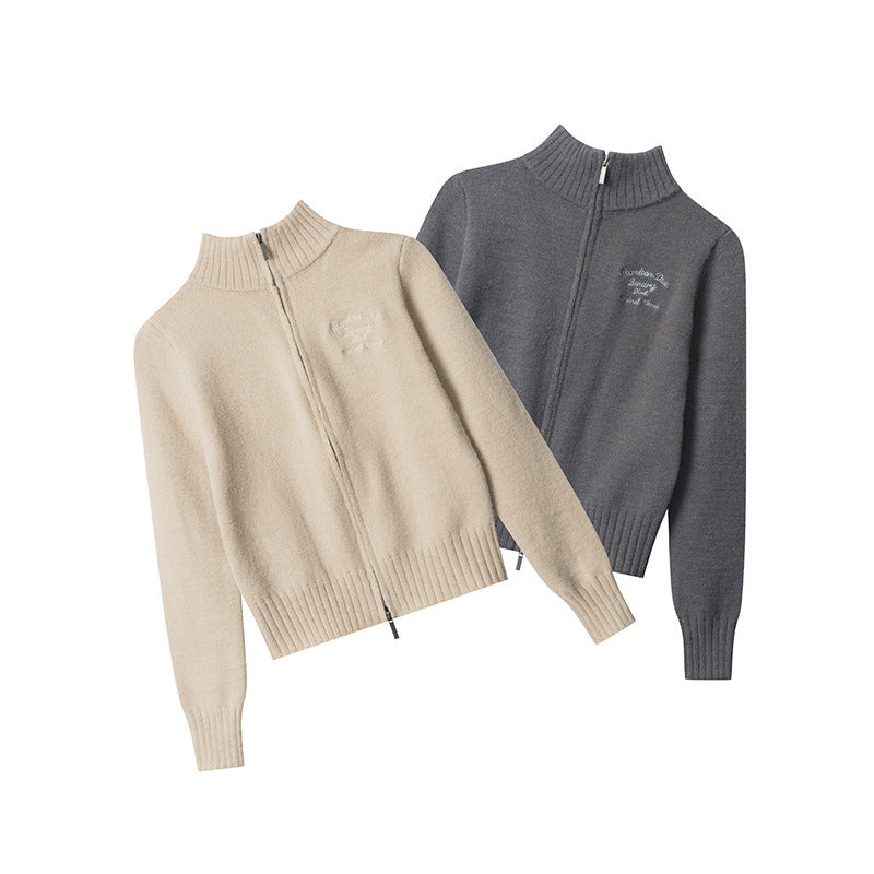 Women's Short Hot Girl Letter Embroidery Sweater