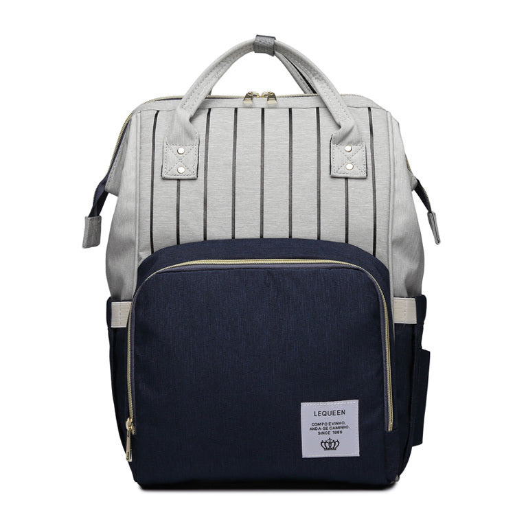 SS Maternity Nappy Bag Blue stripe
