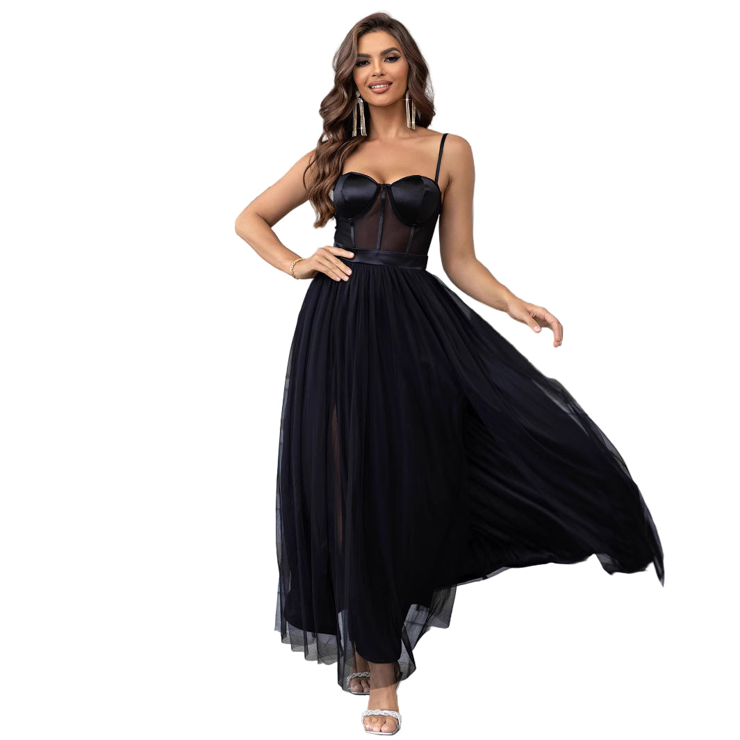 Chiffon Slim-fit Oblique