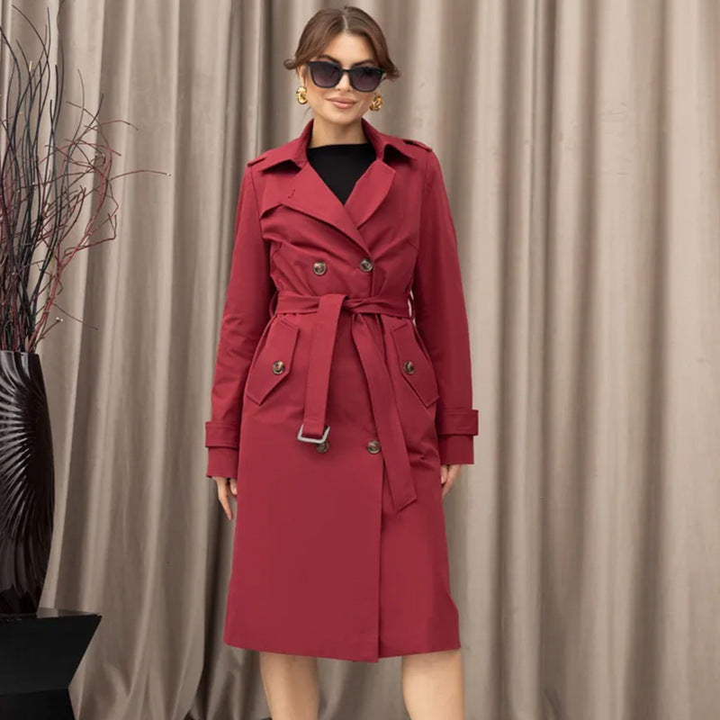 SS Classic Style Lace-up Coat