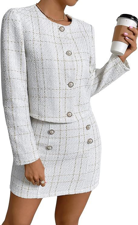 SS Button Jacket | Set white suit