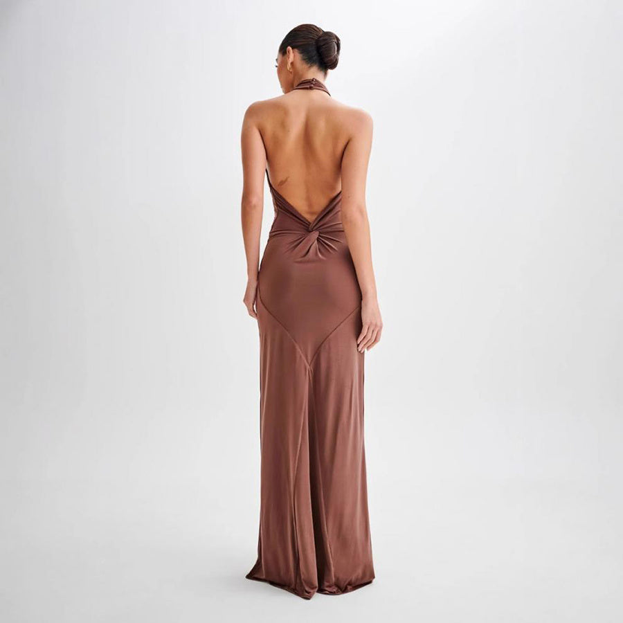 Bodycon Halter Maxi Dresses
