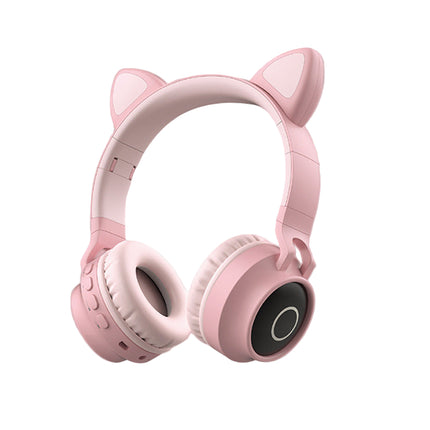 LED Light Cat Ear Headphones Wireless Headset Kids Headphone