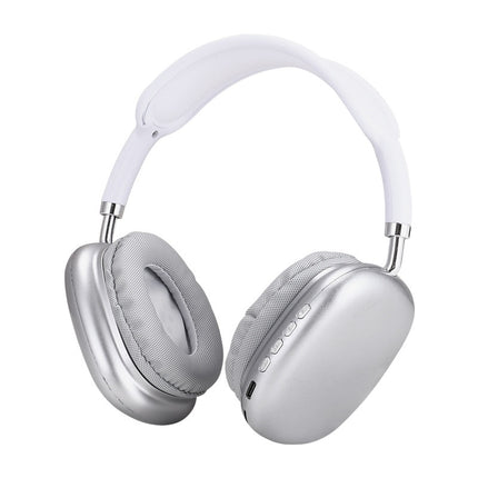 Gaming Wireless Headphones With Mic Noise Cancelling Silver