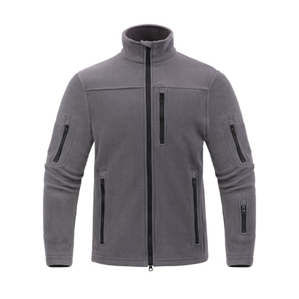 Men's Outdoor Sports Polar Fleece Jacket Thermal Climbing Jacket Dark Gray