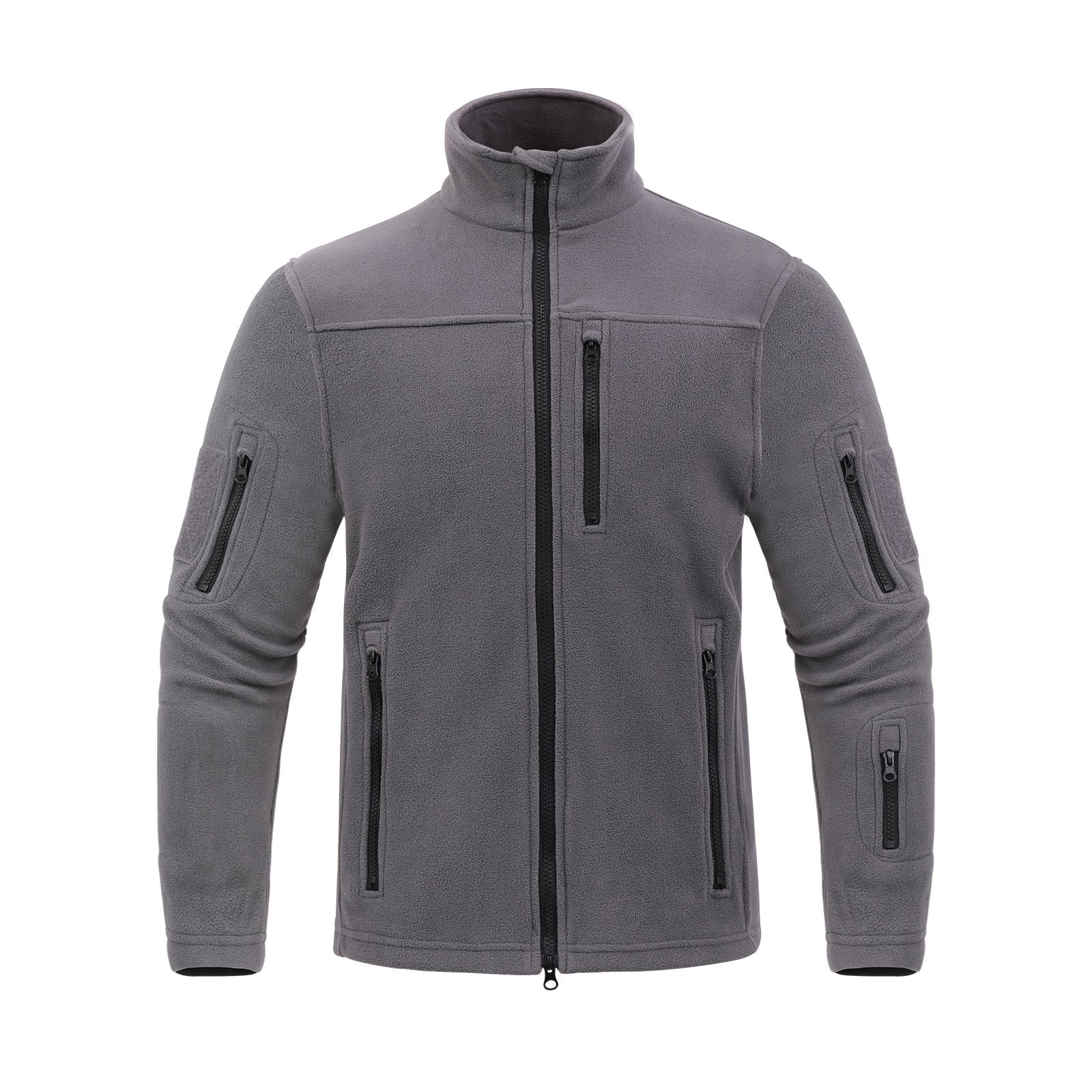 Men's Outdoor Sports Polar Fleece Jacket Thermal Climbing Jacket Dark Gray