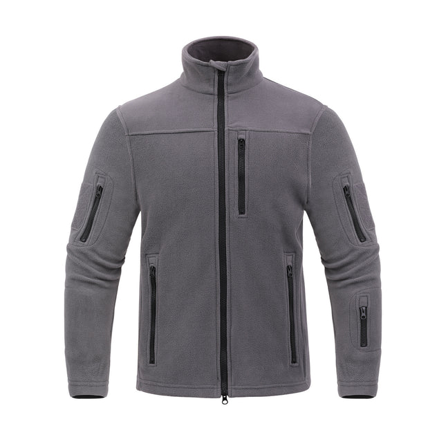 Men's Outdoor Sports Polar Fleece Jacket Thermal Climbing Jacket Dark Gray