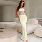 SS Beach Club Dress Light yellow