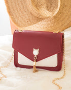 SS Small Messenger Bag Wine red