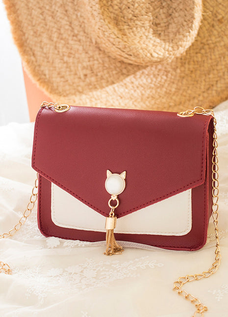 SS Small Messenger Bag Wine red