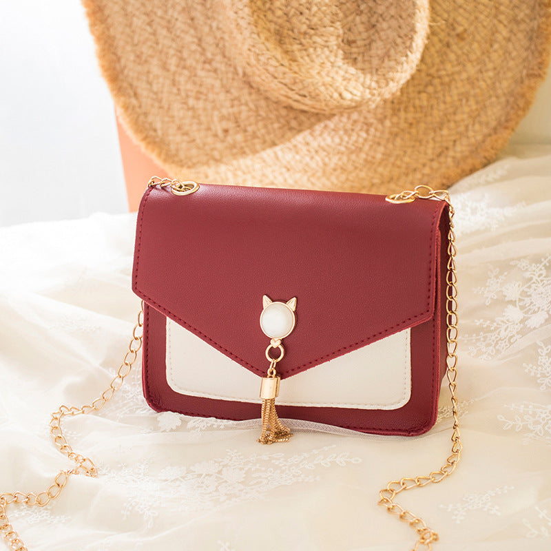 SS Small Messenger Bag Wine red