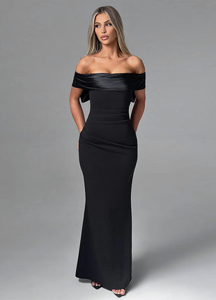 SS Bow Off-shoulder Dress