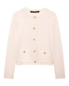 SS Button Cardigan Beige