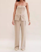 SS Graceful Tube Suit Apricot