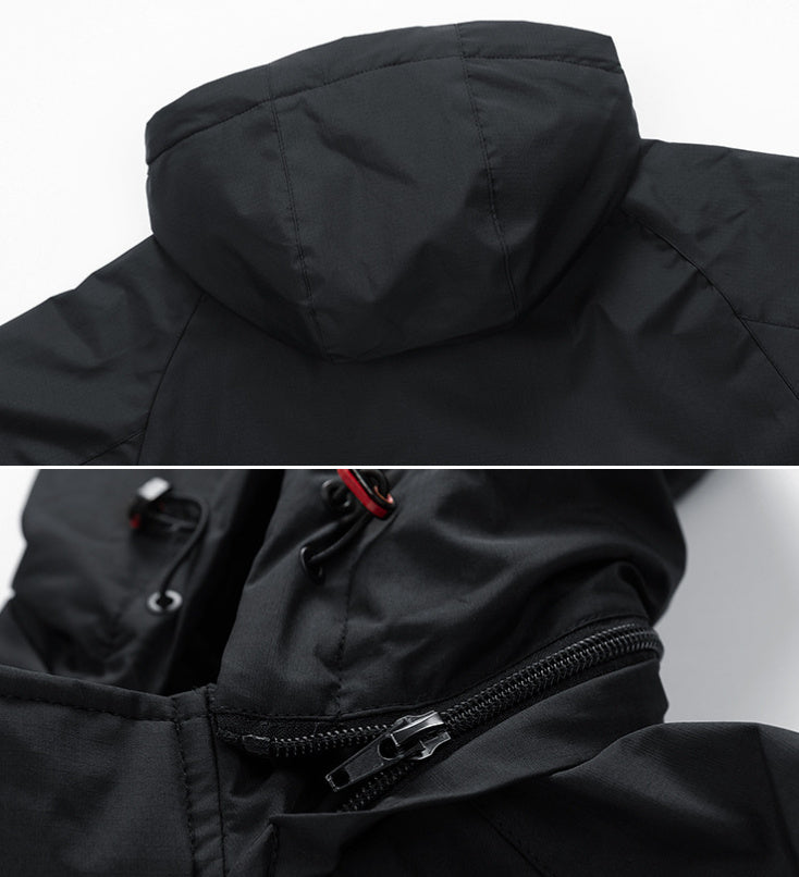 Men's Outdoor Casual Hooded Shell Jacket