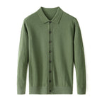 Worsted Single-sided Wool Sweater Green