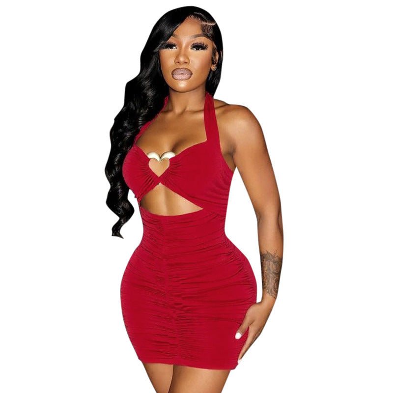 Women’s Hollowed-out Sheath Skirt Dress