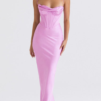 High-end Photogenic Velvet Collar Draped Dress