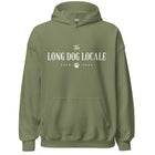 Men's Letter LONG DOG Hoodie Army green