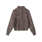 Autumn Retro Short Sweater Brown