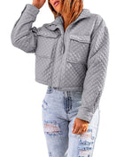 SS Cropped Jacket Gray