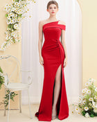 SS Fish Tail Dress Red