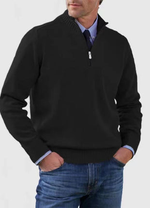 Men's Quarter Zipper Black