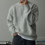 Drop-shoulder Men's Warm Sweater