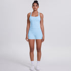 Brushed Outdoor Running Yoga Suit sky blue
