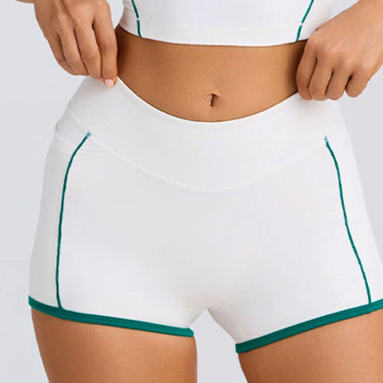 Sports Underwear Vest Shorts Spaghetti Strap White Shorts