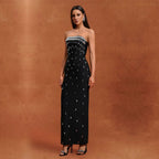 Women's Tube Drilling Backless Dress
