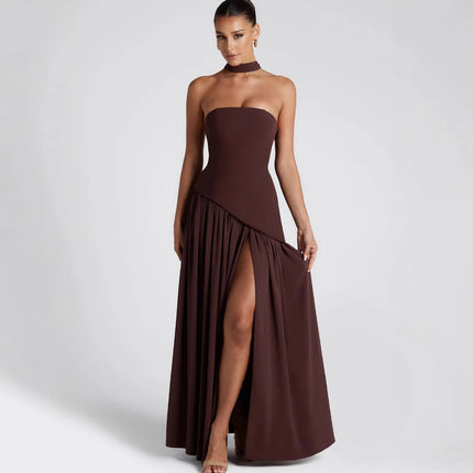 SS Evening Dress Brown XS