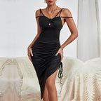 Women's Tight Irregular Spaghetti-strap Dress