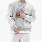 Men's Pullover Round Neck Sweater Grey