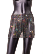 SS Rhinestone Skirt Graphite Gray