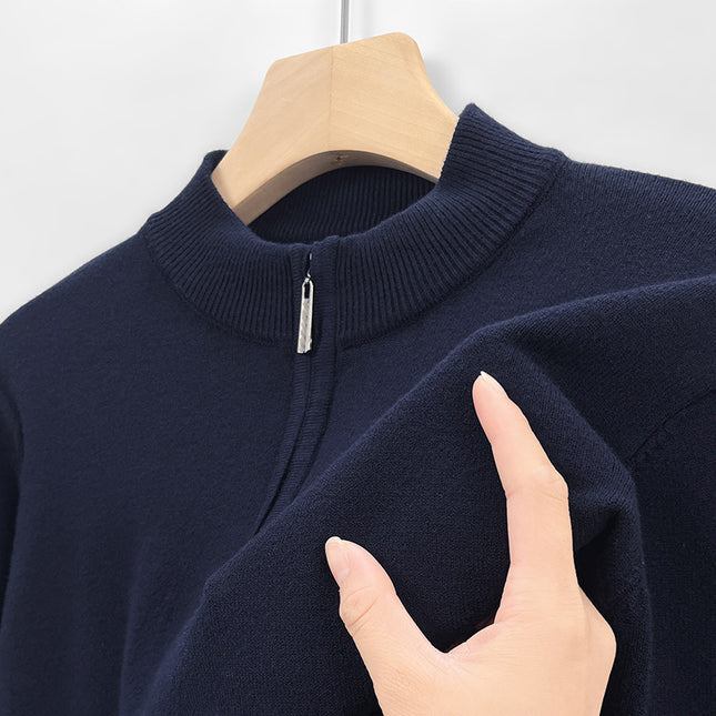 Men's Knitting Sweater Business Base Wool