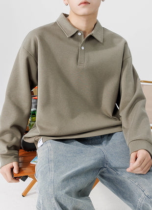 SS Men’s Polo Pullover gray green