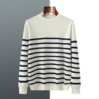 Casual Men's Striped Sweater White
