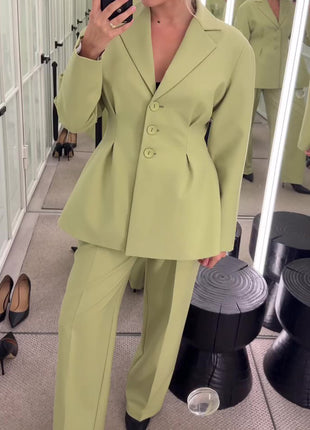 SS Fruit Green Suit Jacket & Pants Set